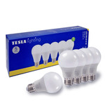 Tesla - LED žárovka BULB E27, 8,5W, 230V, 806lm, 25 000h, 3000K teplá bílá, 220st 5ks v balení