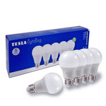 Tesla - LED žárovka BULB E27, 8,5W, 230V, 806lm, 25 000h, 4000K denní bílá, 220st 5ks v balení