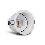 Tesla - LED výklopné podhledové svítidlo 90mm, 10W, 230V, 825lm, 3000K, Ra 82, 36st