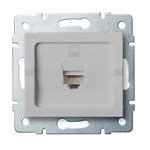 Kanlux 25226 LOGI Datová zásuvka RJ45Cat 5e Jack - stříbrná