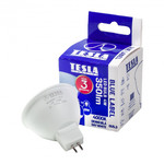 Tesla - LED žárovka GU5,3 MR16, 4,3W, 12V, 400lm, 25 000h, 4000K denní bílá, 110st